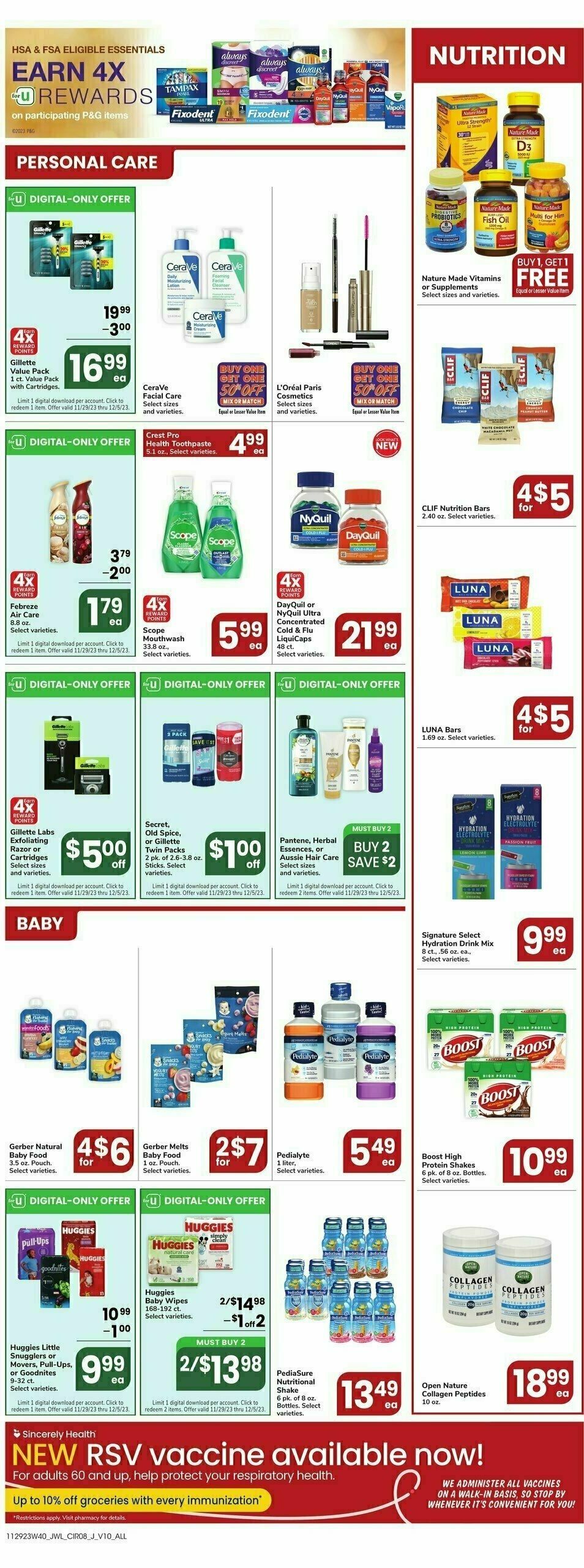 Jewel Osco Weekly Ad from November 29