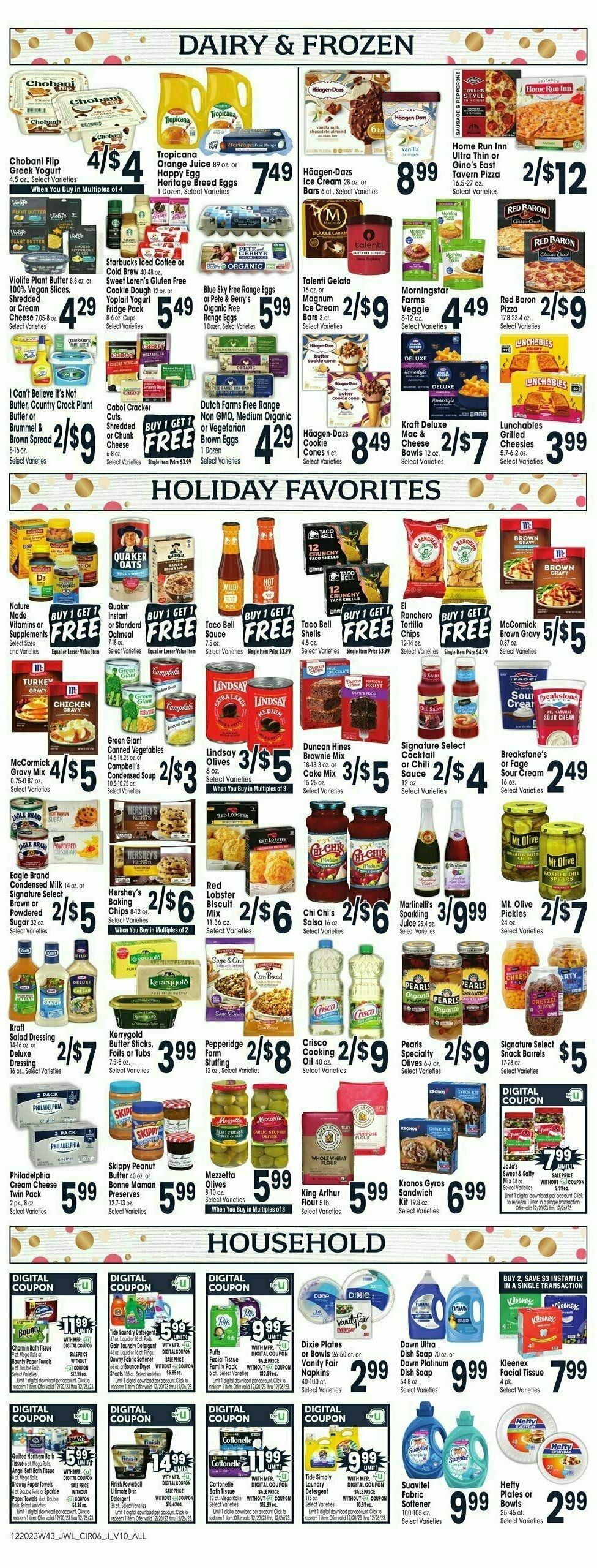 Jewel Osco Weekly Ad from December 20