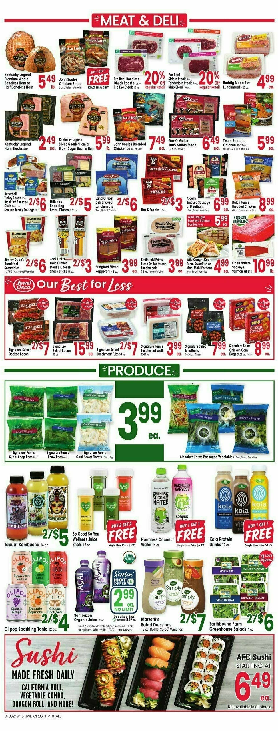 Jewel Osco Weekly Ad from January 3