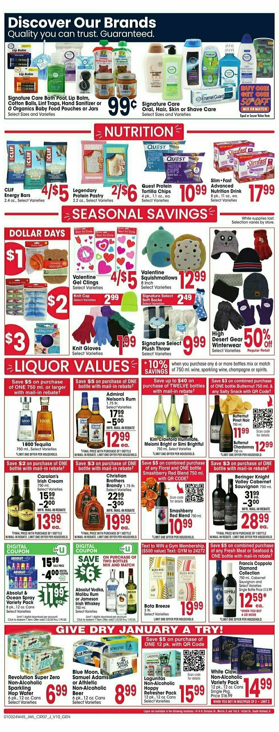 Jewel Osco Weekly Ad from January 3