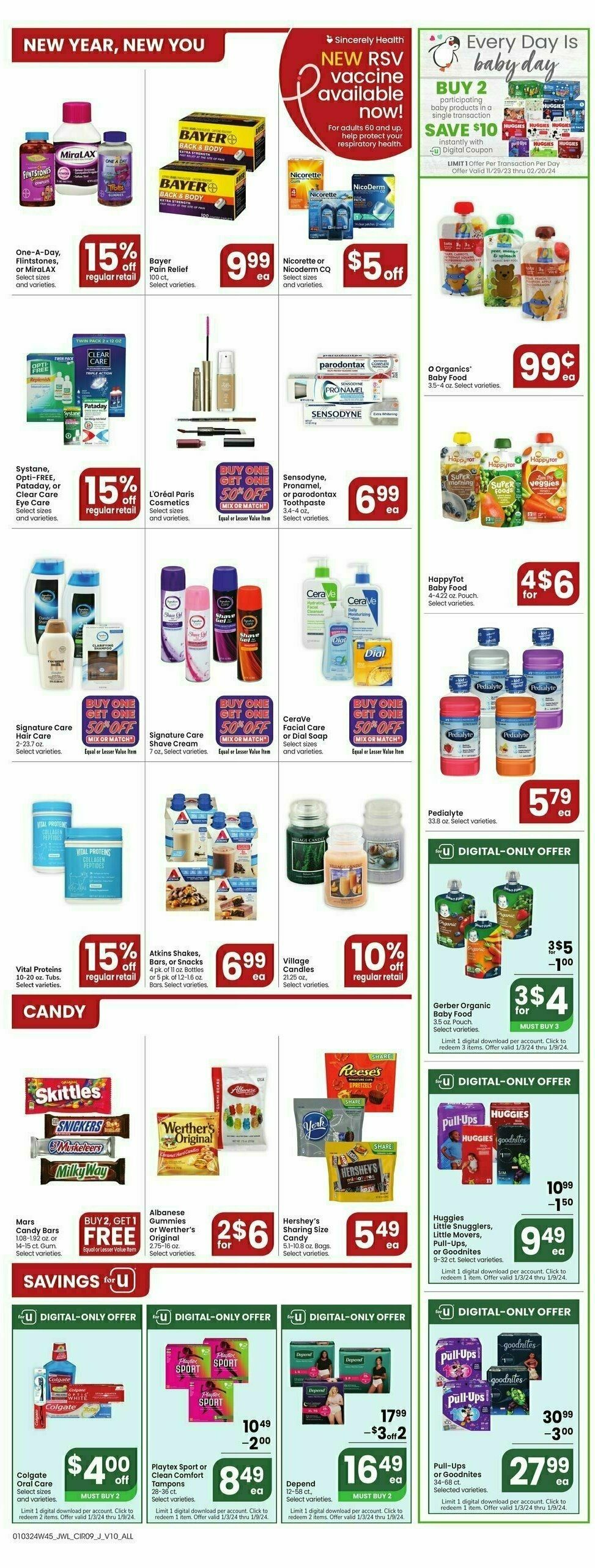 Jewel Osco Weekly Ad from January 3