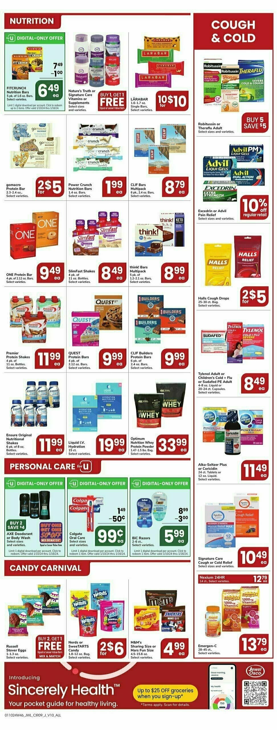 Jewel Osco Weekly Ad from January 10