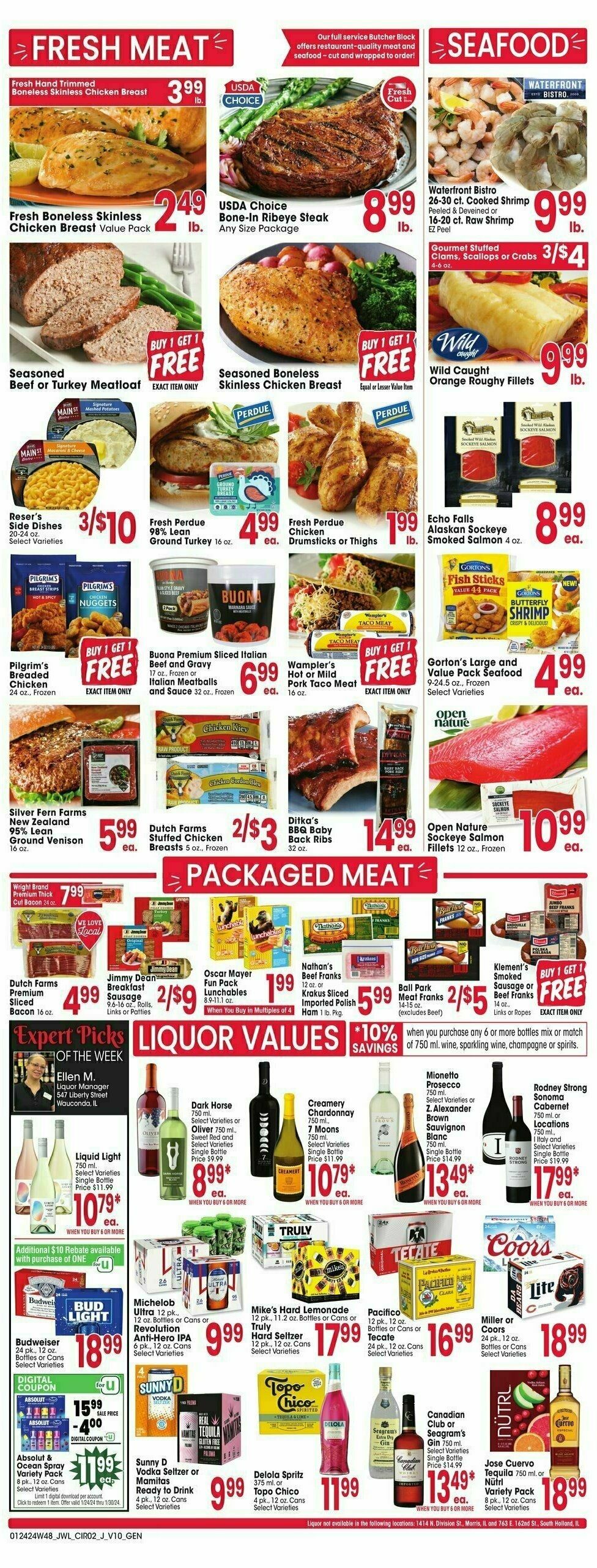 Jewel Osco Weekly Ad from January 24