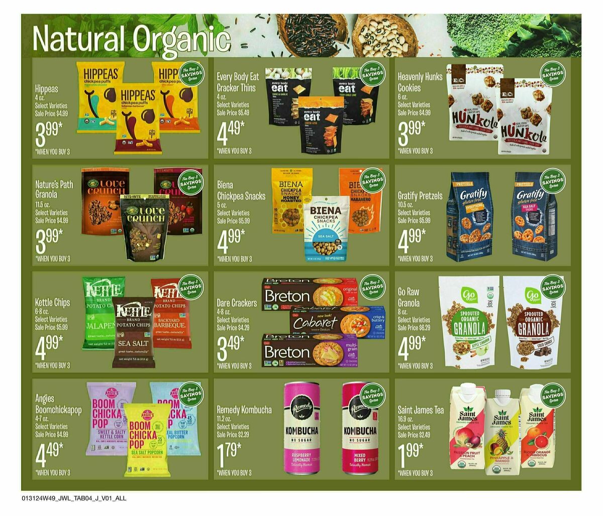 Jewel Osco Natural & Organics Weekly Ad from January 29