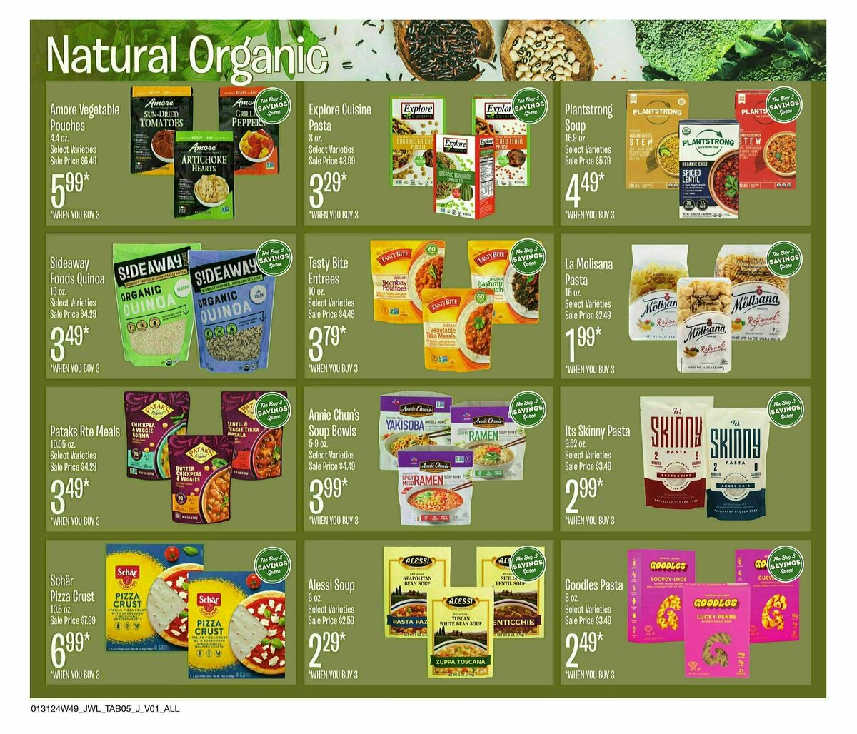 Jewel Osco Natural & Organics Weekly Ad from January 29