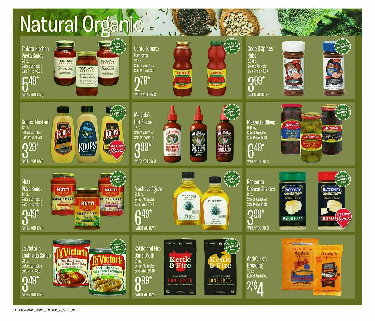 Jewel Osco Natural & Organics Weekly Ad from January 29