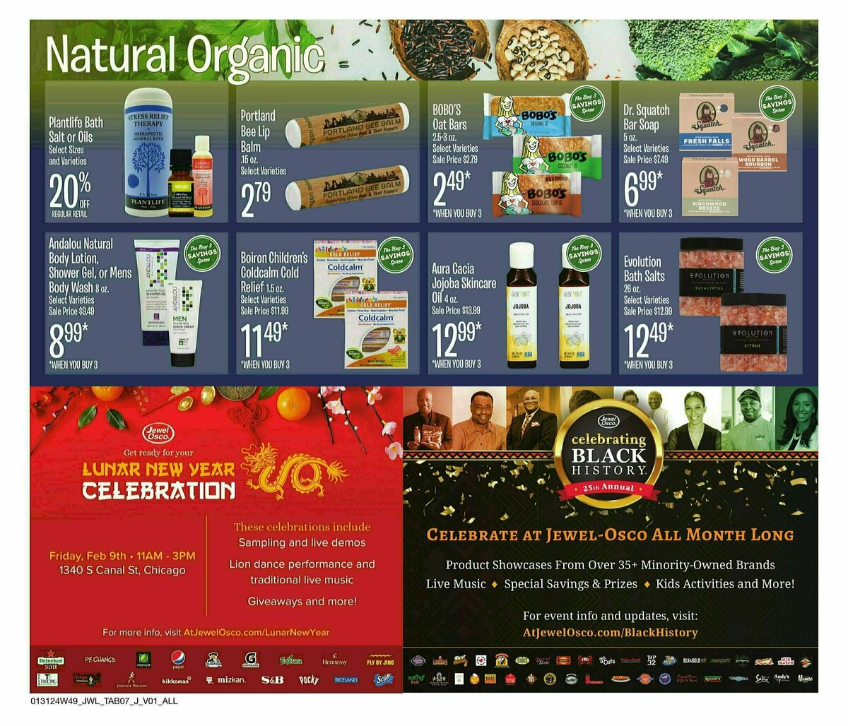 Jewel Osco Natural & Organics Weekly Ad from January 29