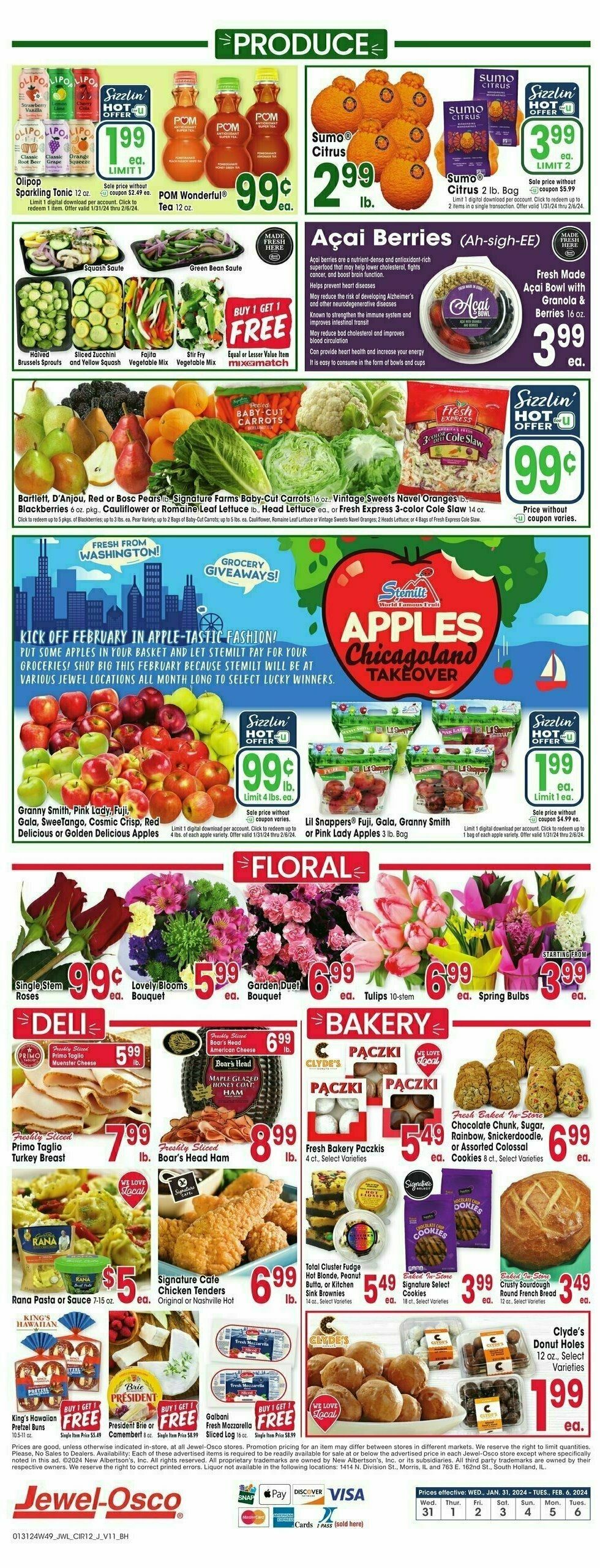 Jewel Osco Weekly Ad from January 31