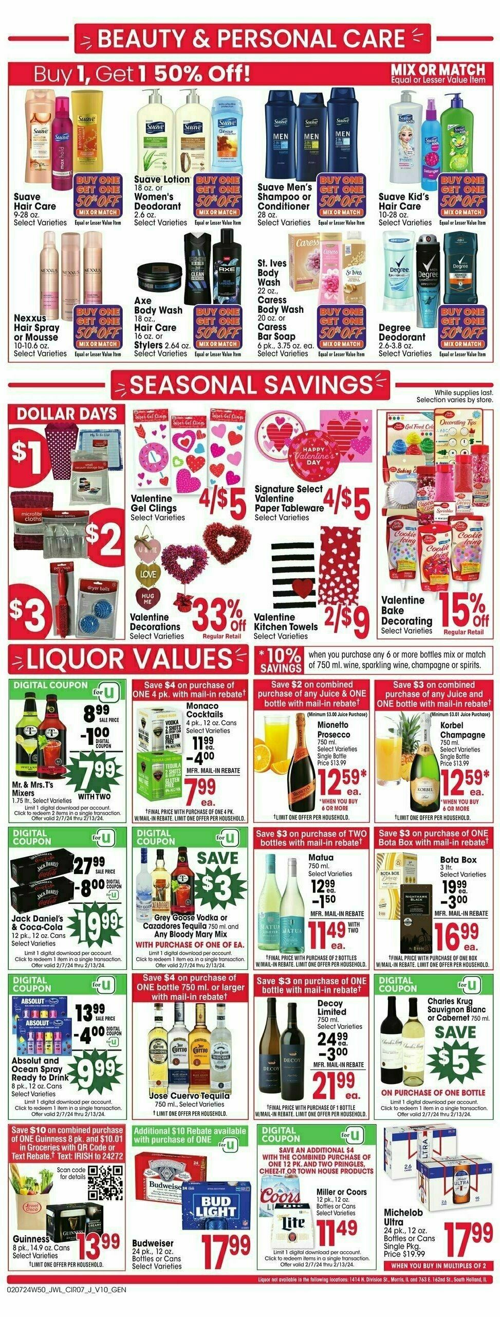 Jewel Osco Weekly Ad from February 7