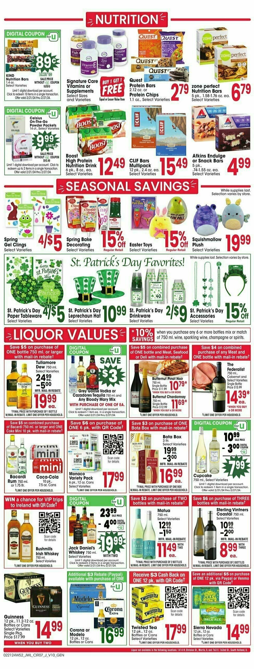 Jewel Osco Weekly Ad from February 21