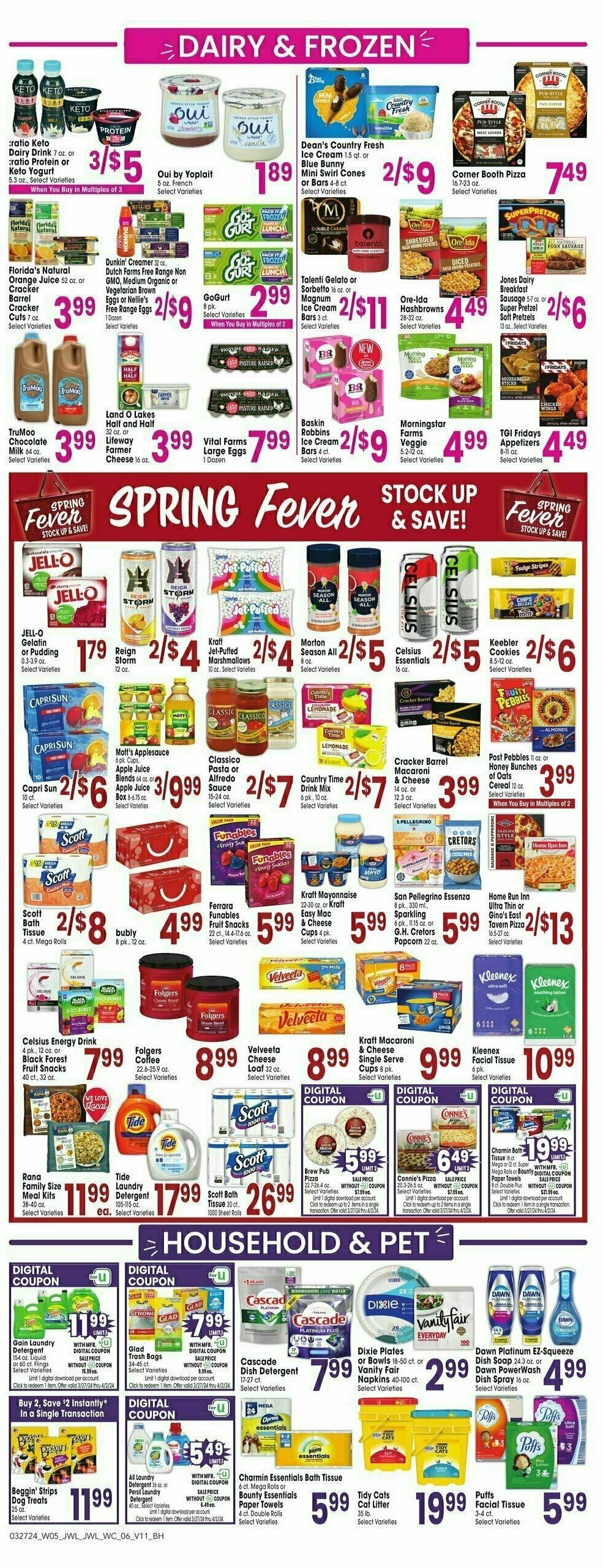 Jewel Osco Weekly Ad from March 27