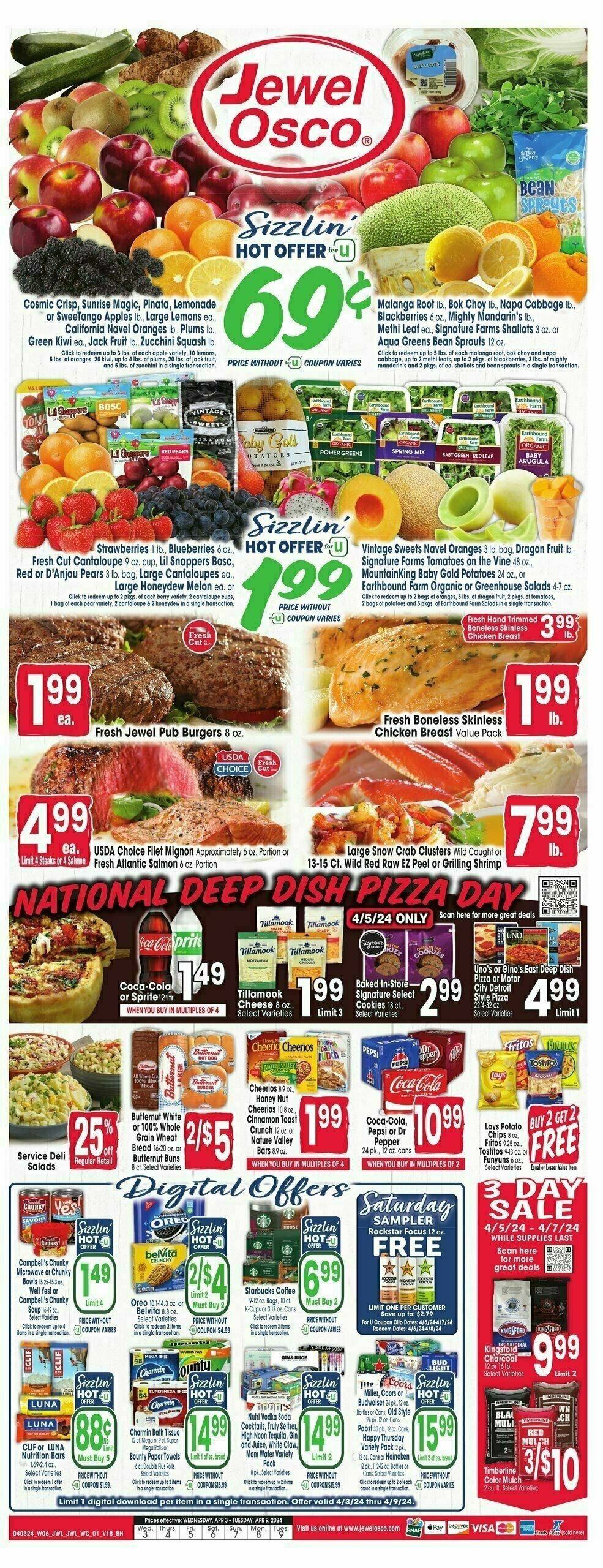 Jewel Osco Weekly Ad from April 3