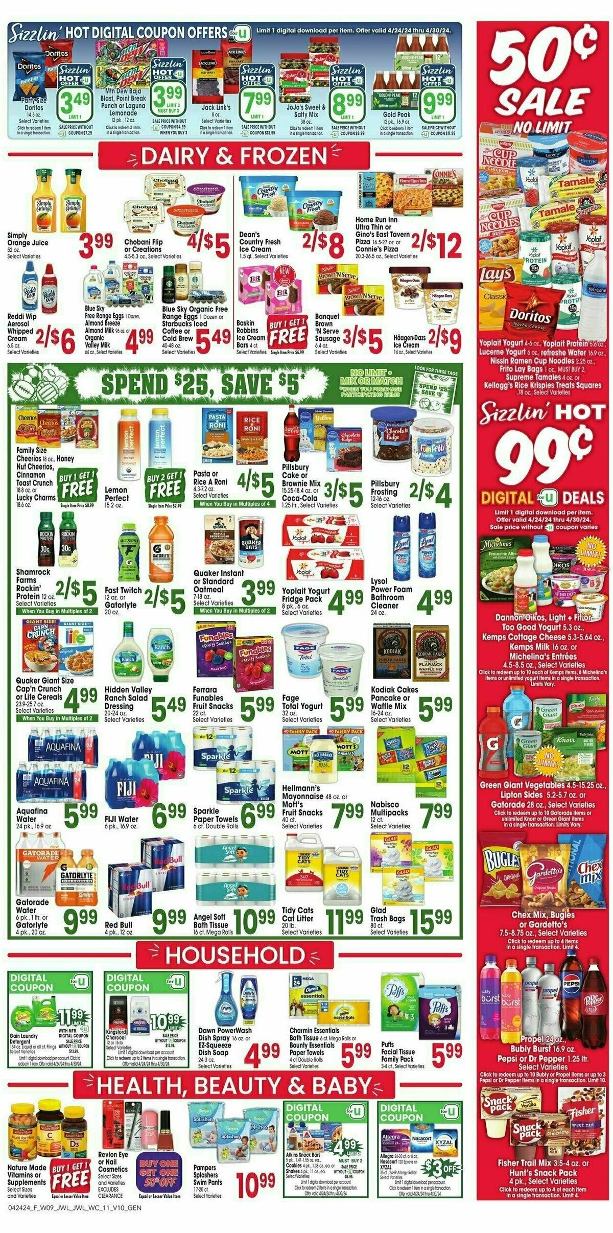 Jewel Osco Weekly Ad from April 24