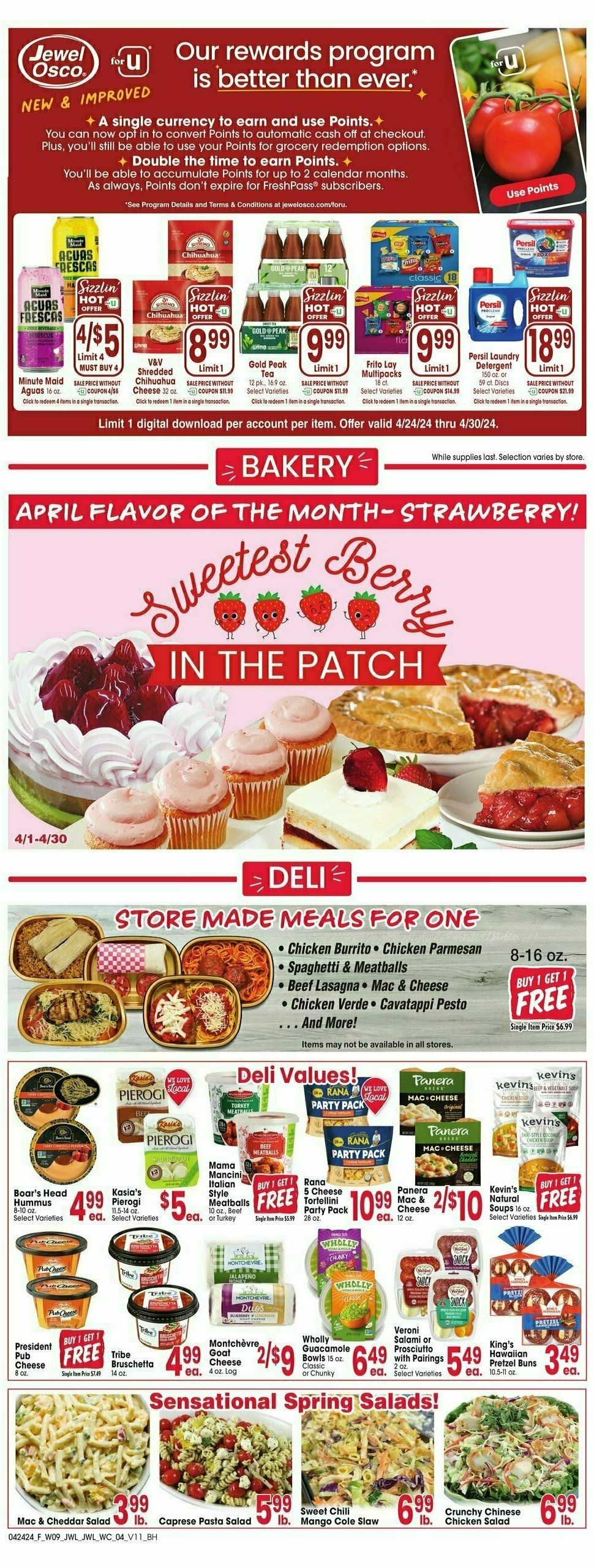 Jewel Osco Weekly Ad from April 24