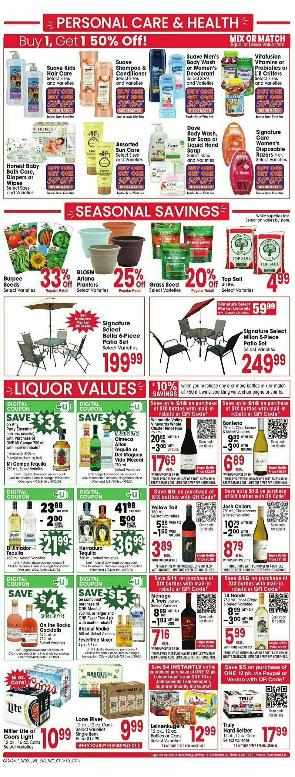 Jewel Osco Weekly Ad from April 24