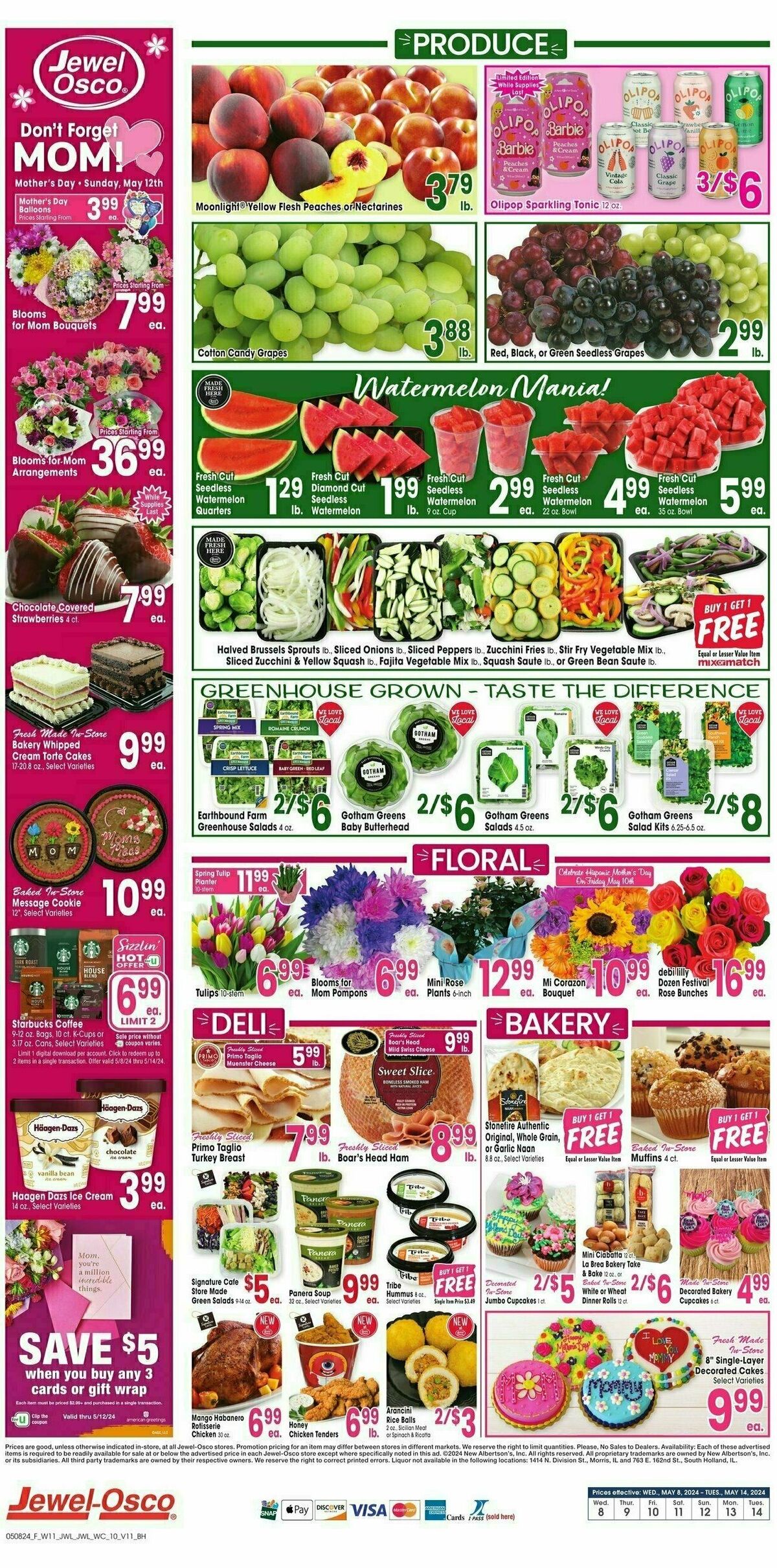 Jewel Osco Weekly Ad from May 8