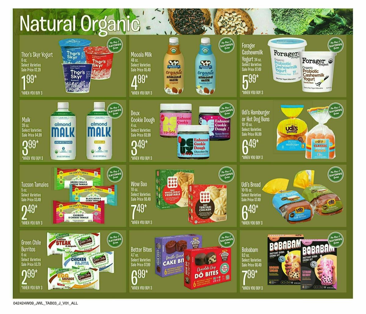 Jewel Osco Natural & Organics Weekly Ad from April 22