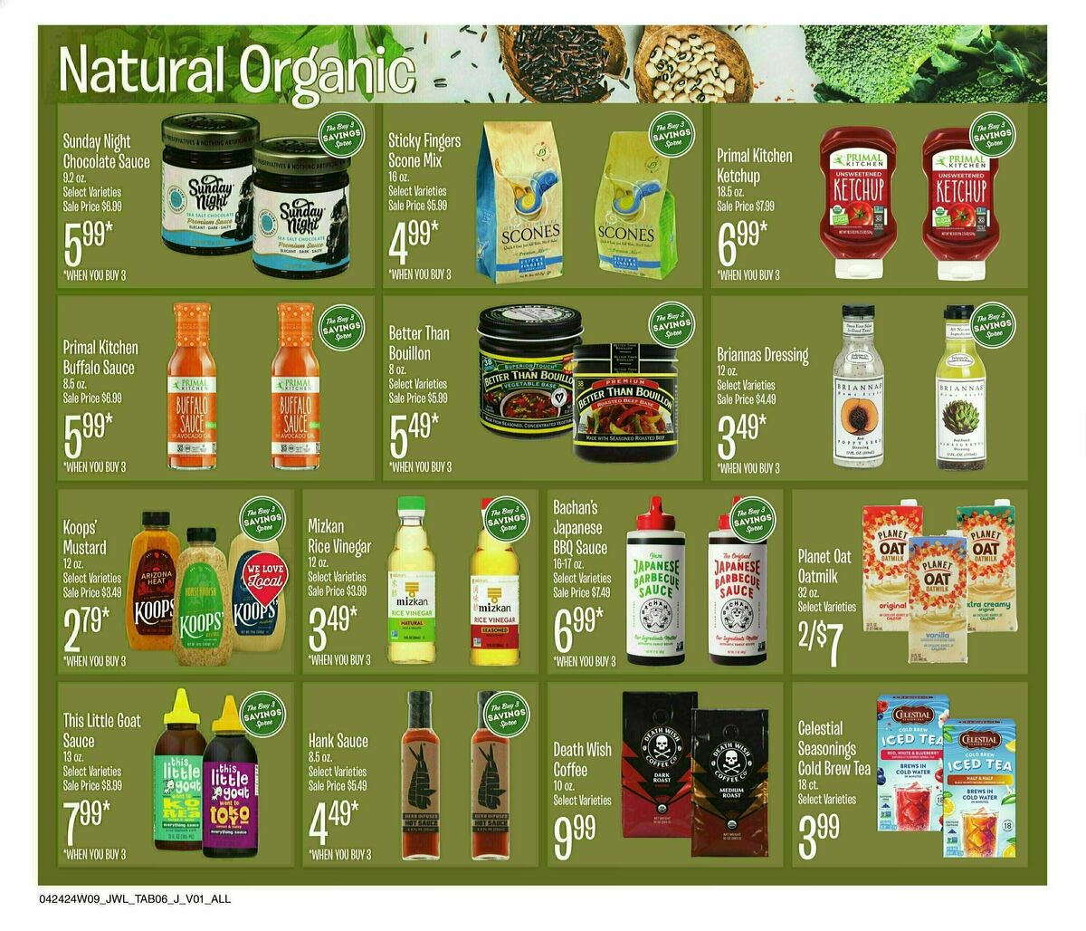 Jewel Osco Natural & Organics Weekly Ad from April 22