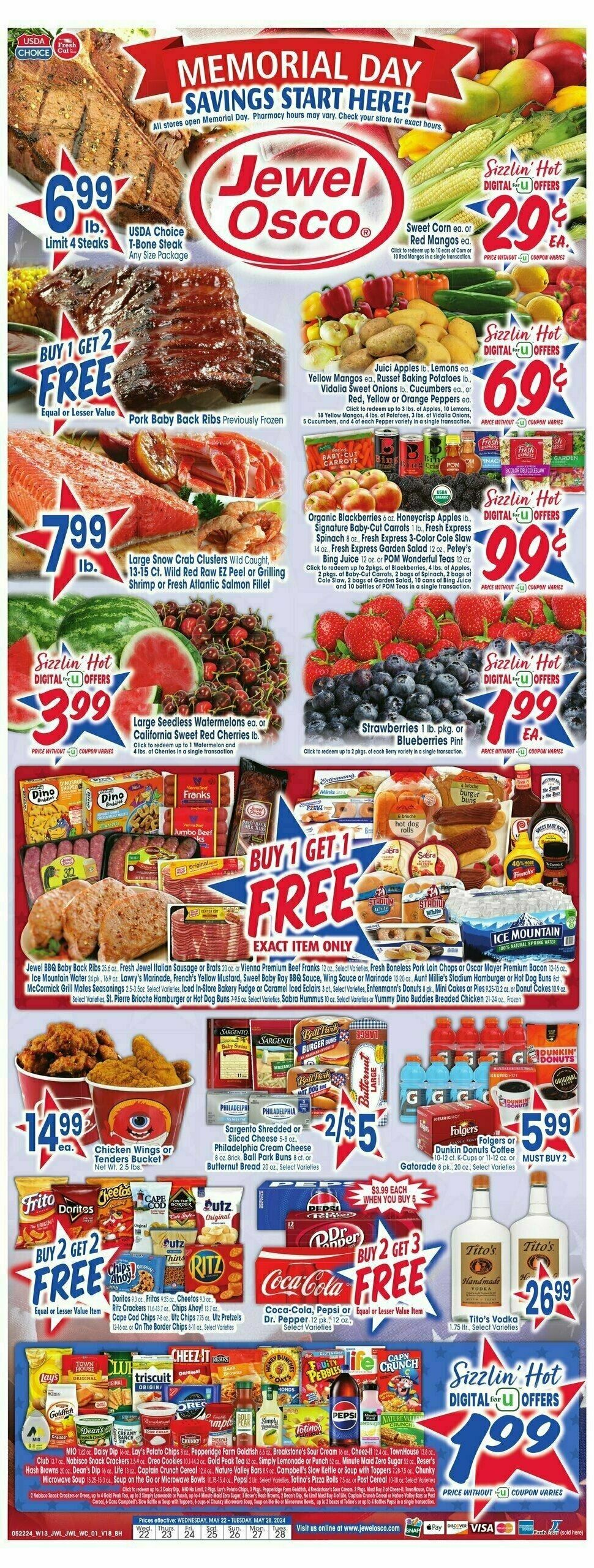 Jewel Osco Weekly Ad from May 22