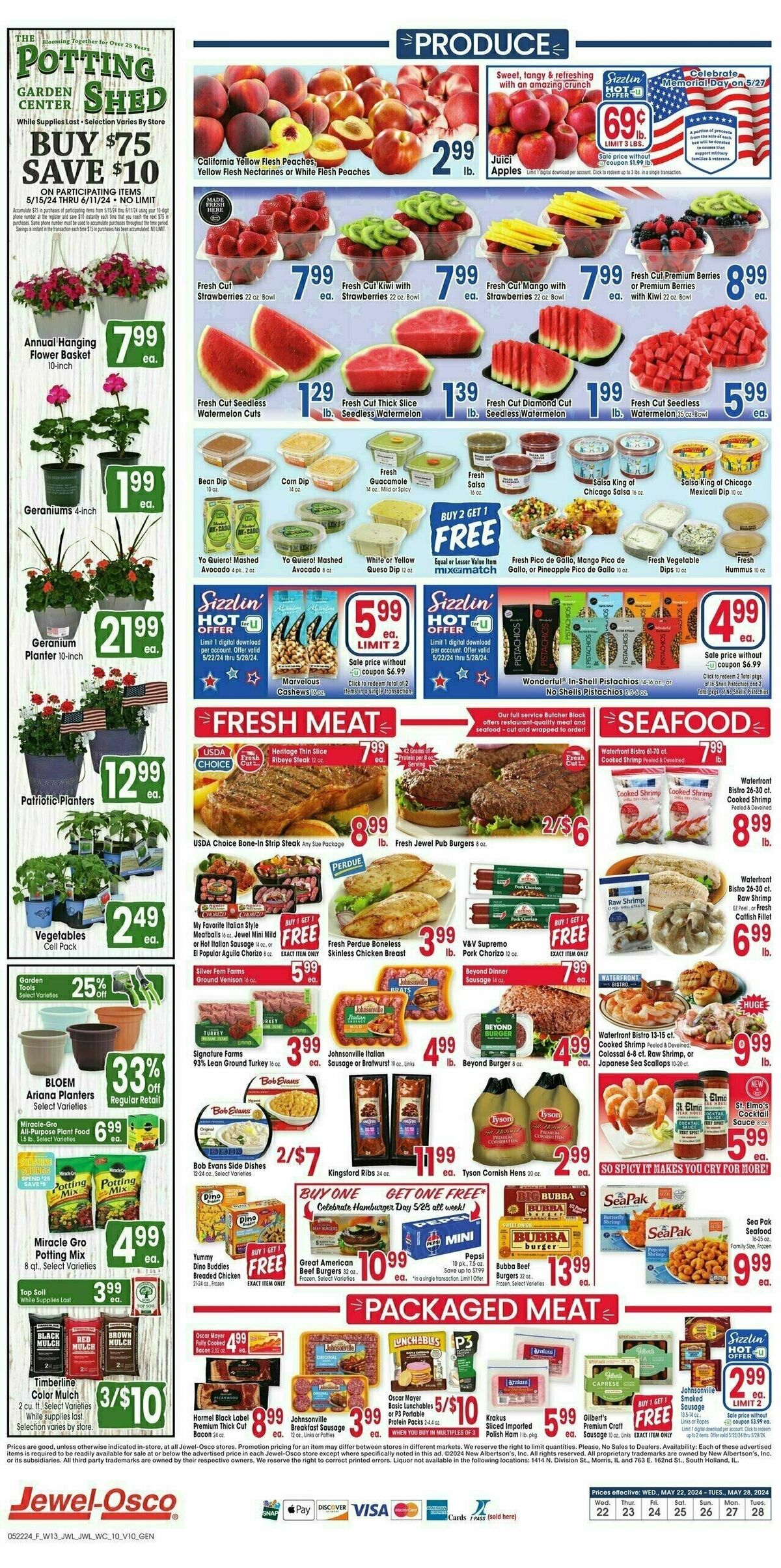 Jewel Osco Weekly Ad from May 22