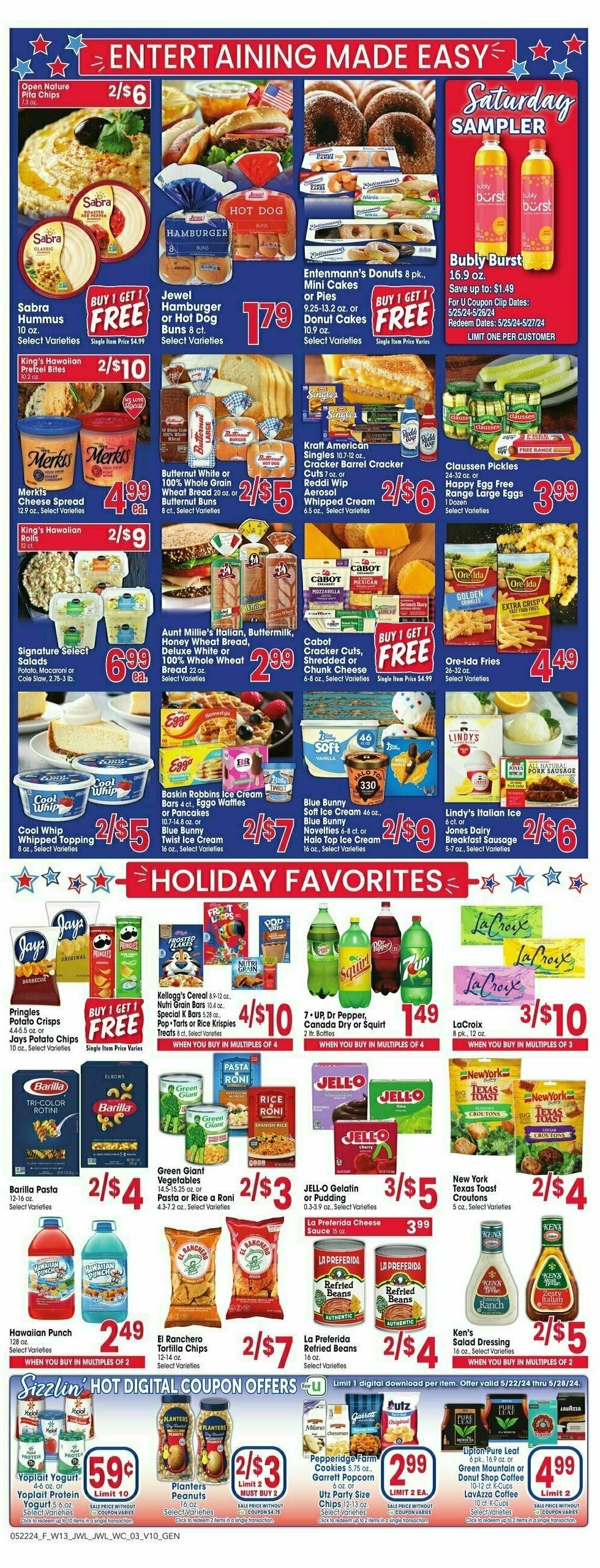 Jewel Osco Weekly Ad from May 22