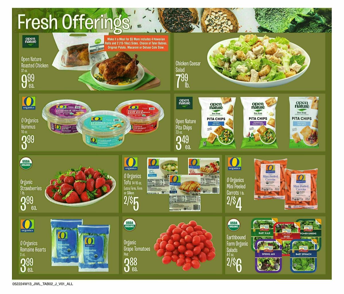 Jewel Osco Organics Guide Weekly Ad from May 22