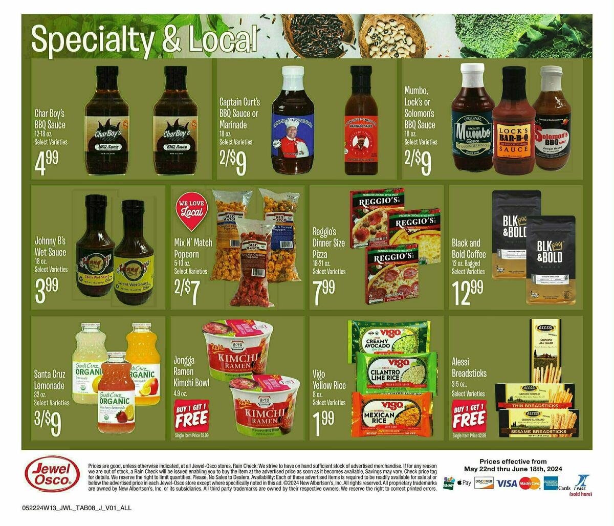 Jewel Osco Organics Guide Weekly Ad from May 22