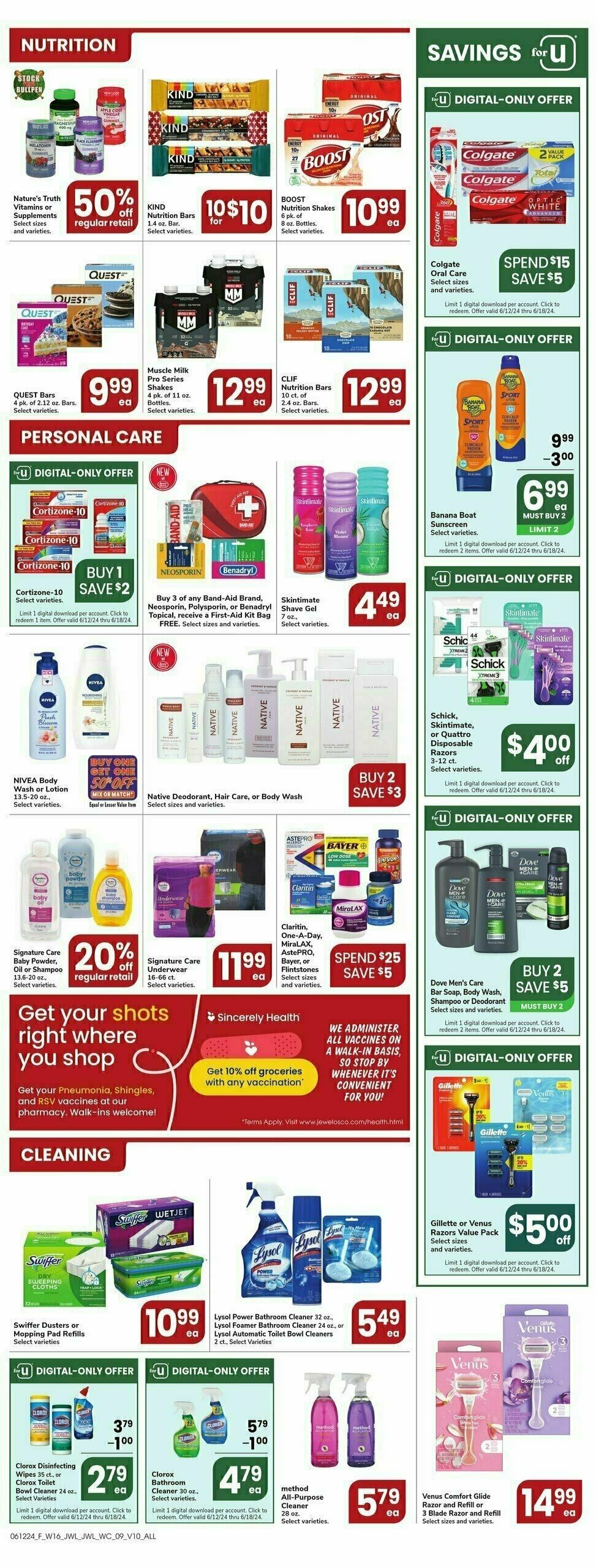 Jewel Osco Weekly Ad from June 12