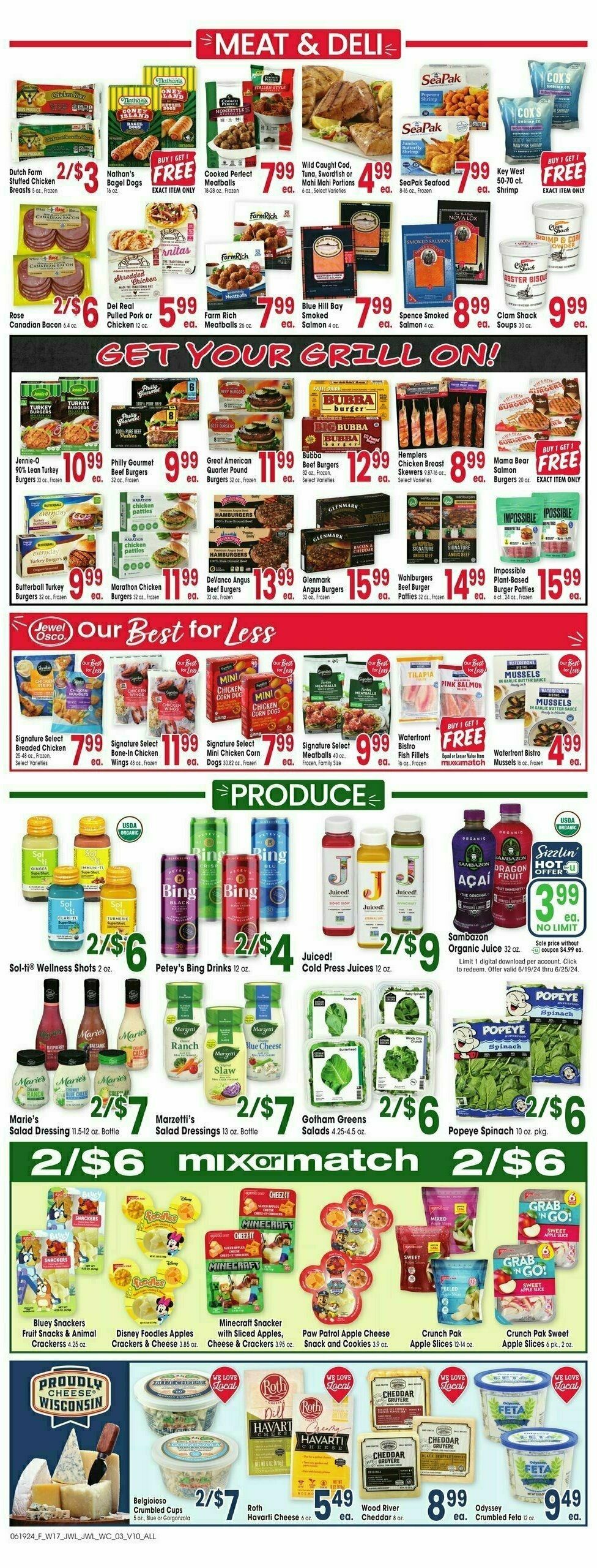 Jewel Osco Weekly Ad from June 19