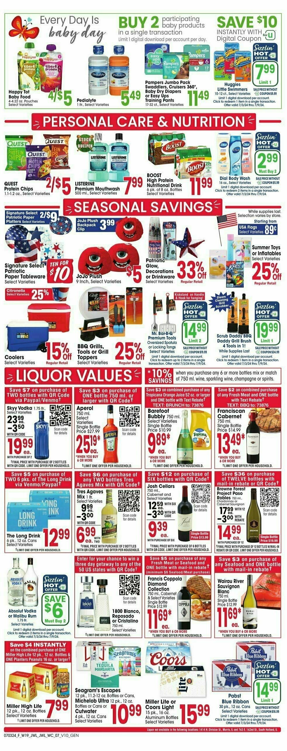 Jewel Osco Weekly Ad from July 3