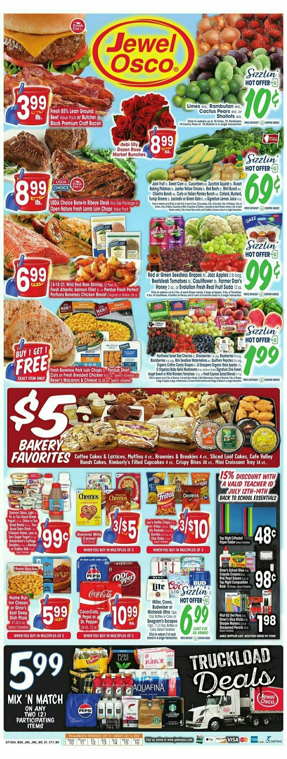 Jewel Osco Weekly Ad from July 10