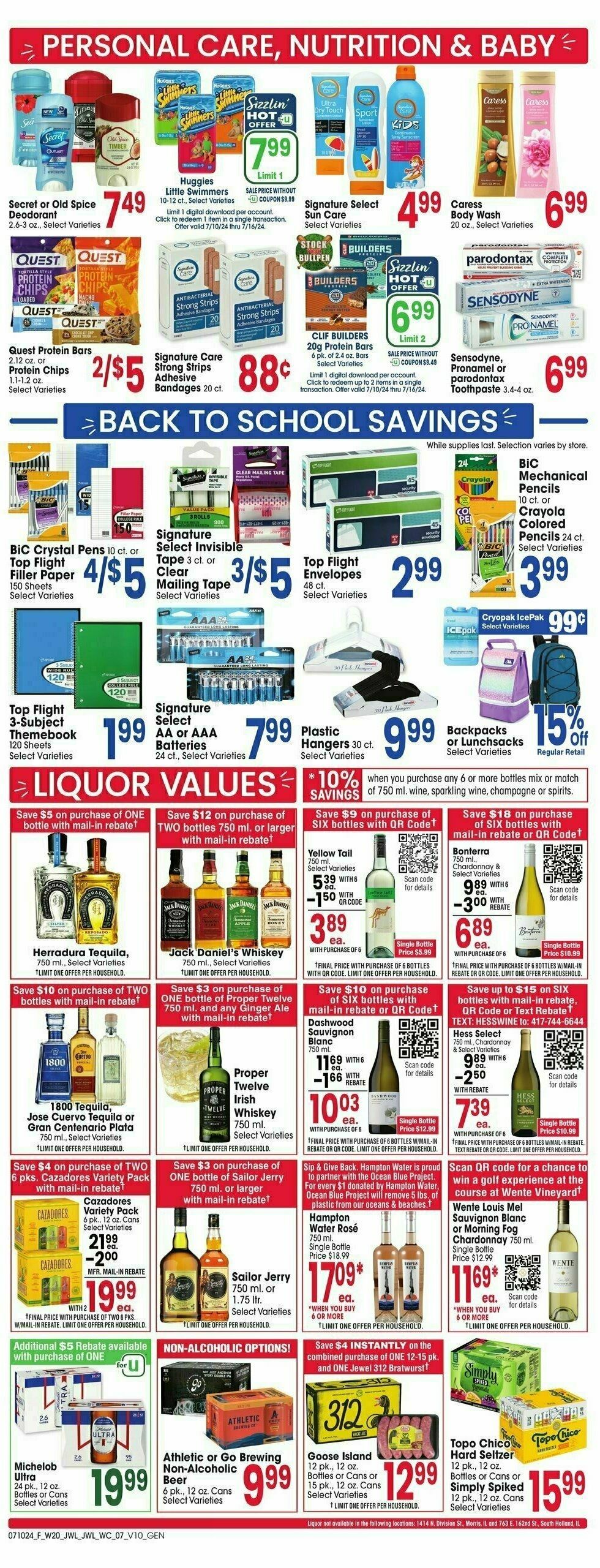 Jewel Osco Weekly Ad from July 10