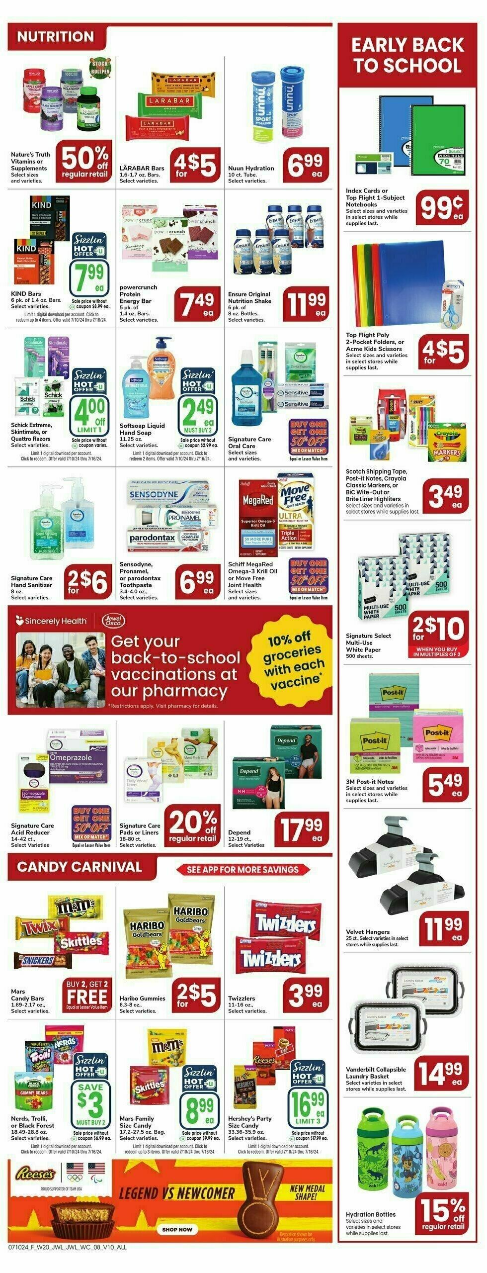 Jewel Osco Weekly Ad from July 10