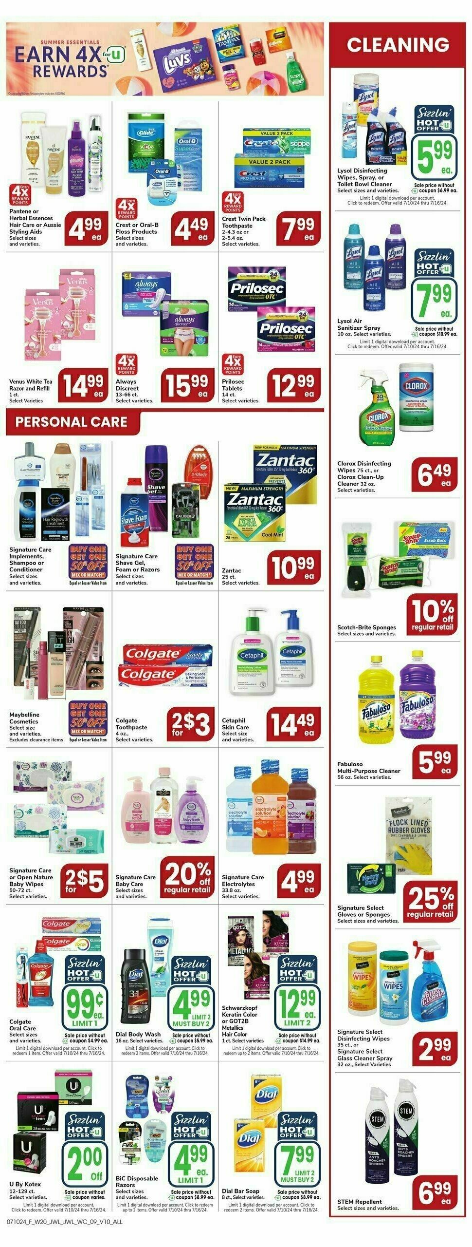 Jewel Osco Weekly Ad from July 10