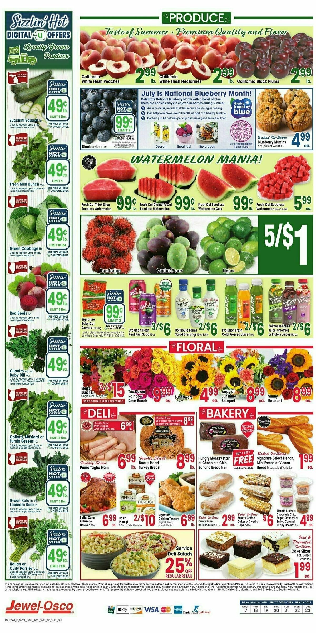 Jewel Osco Weekly Ad from July 17