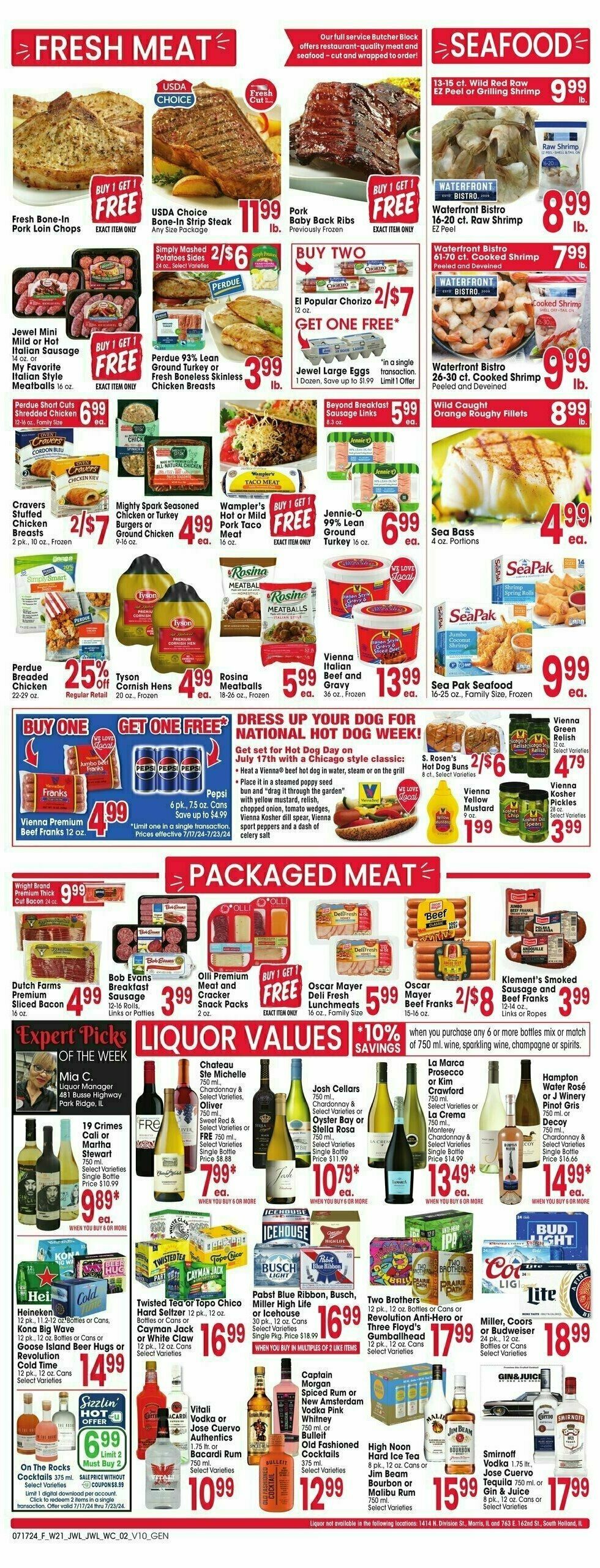 Jewel Osco Weekly Ad from July 17