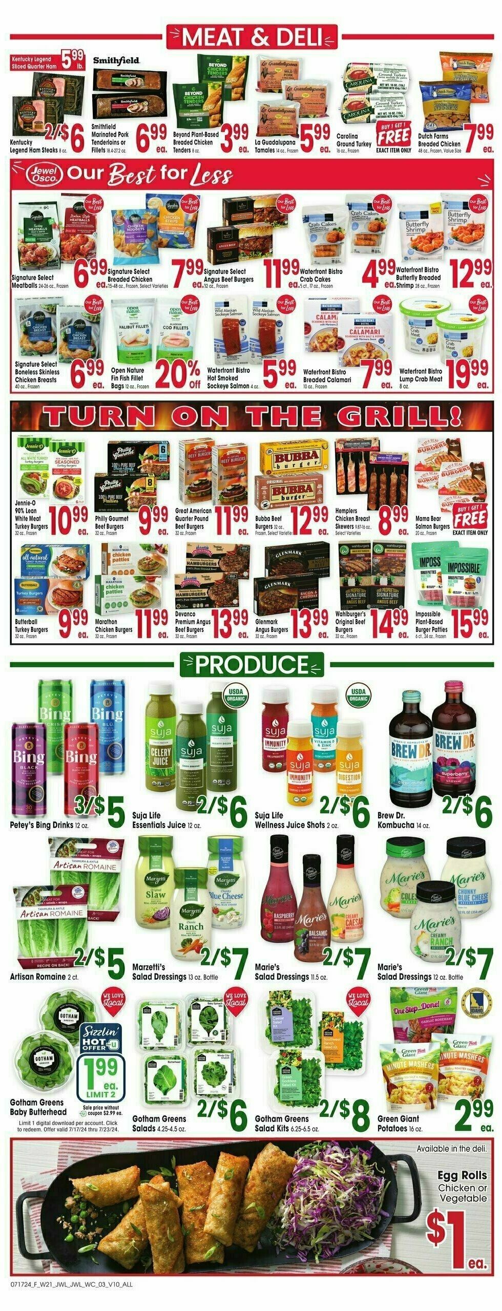 Jewel Osco Weekly Ad from July 17