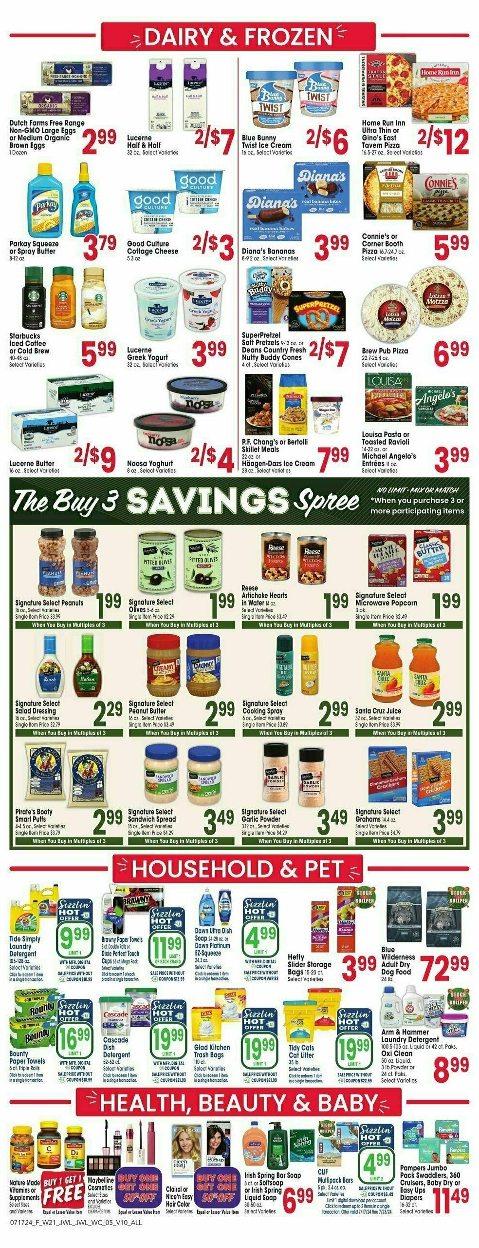 Jewel Osco Weekly Ad from July 17