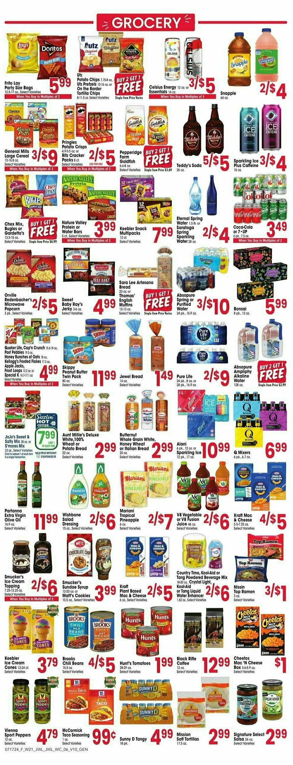 Jewel Osco Weekly Ad from July 17