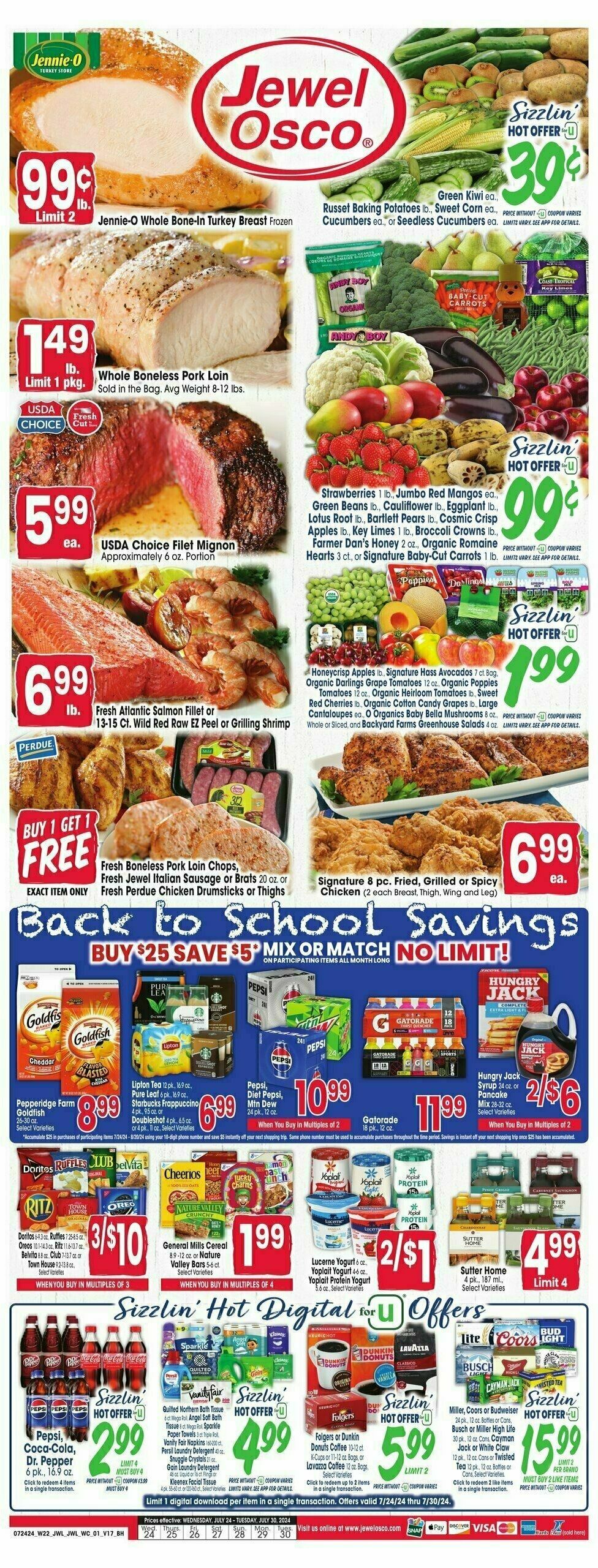 Jewel Osco Weekly Ad from July 24