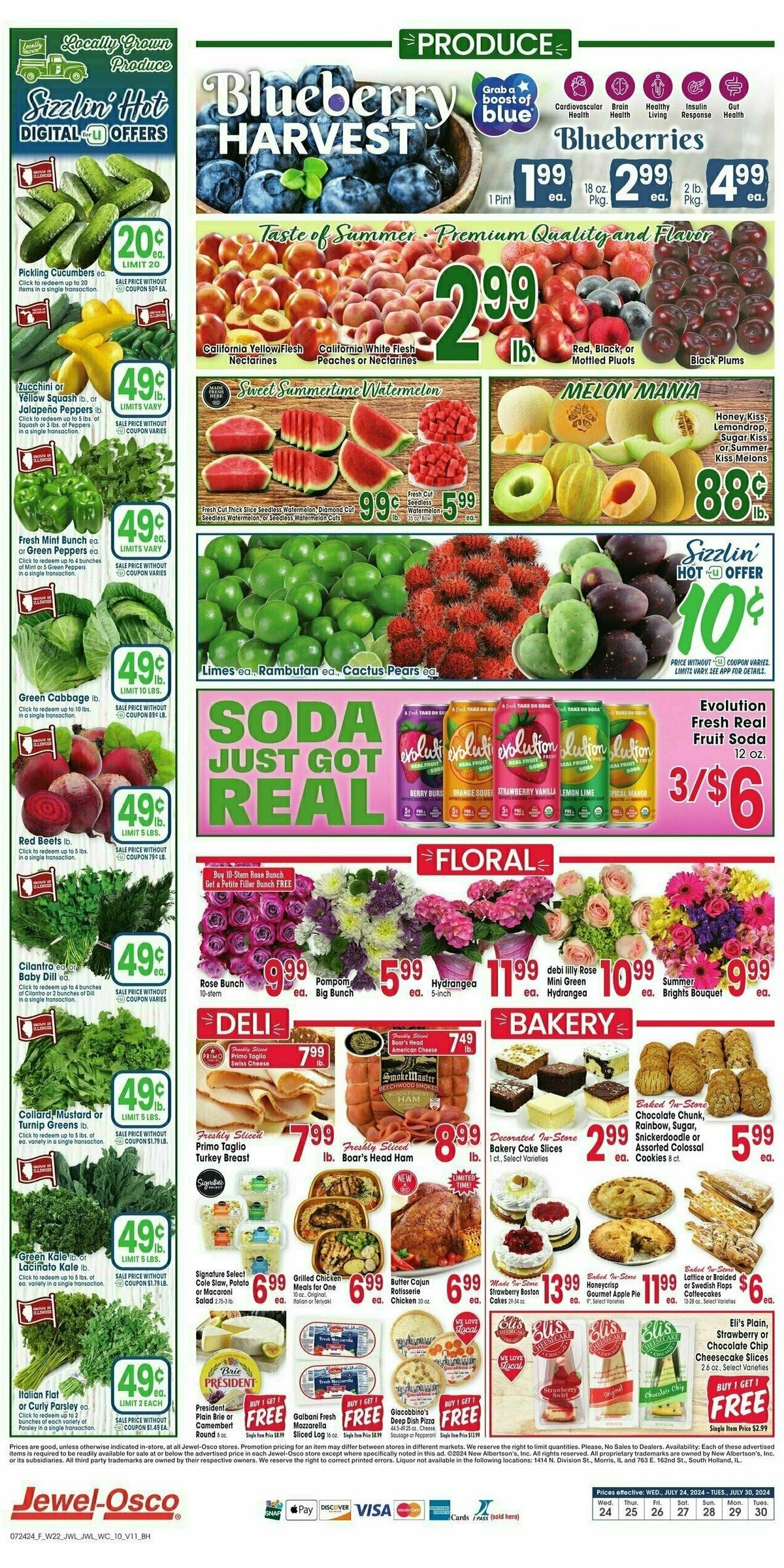 Jewel Osco Weekly Ad from July 24