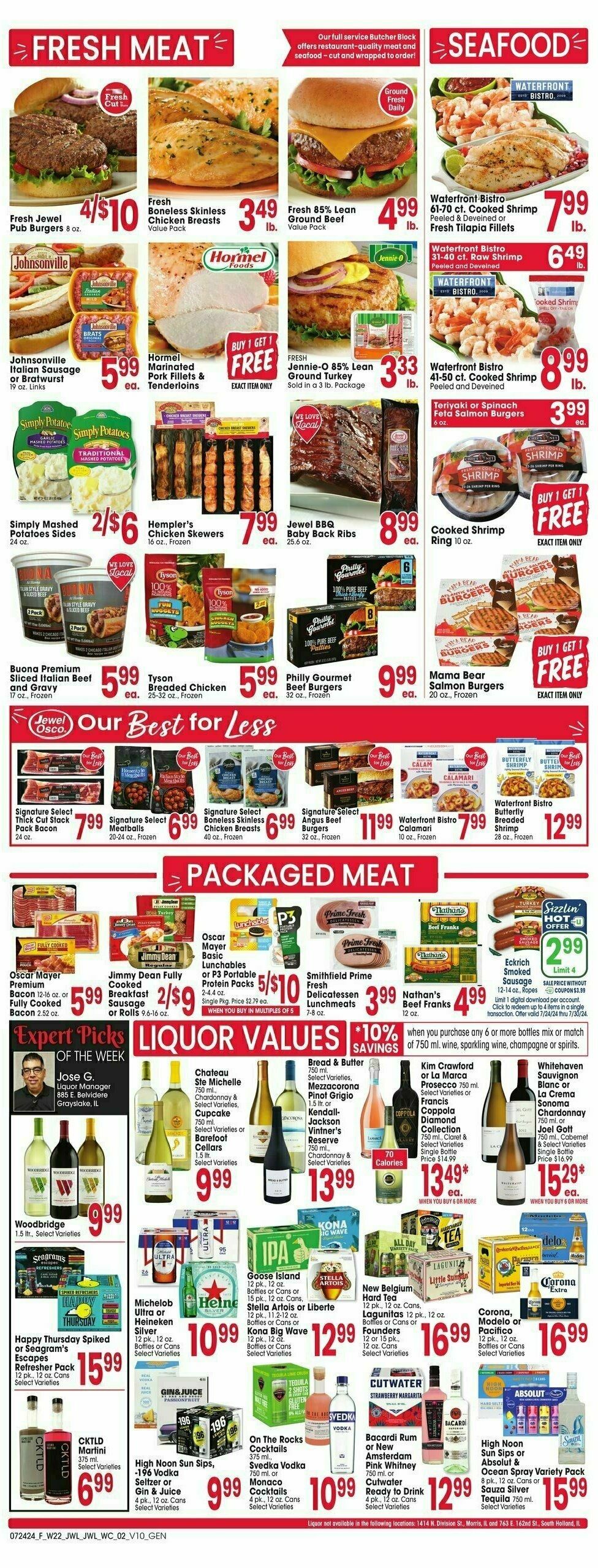 Jewel Osco Weekly Ad from July 24