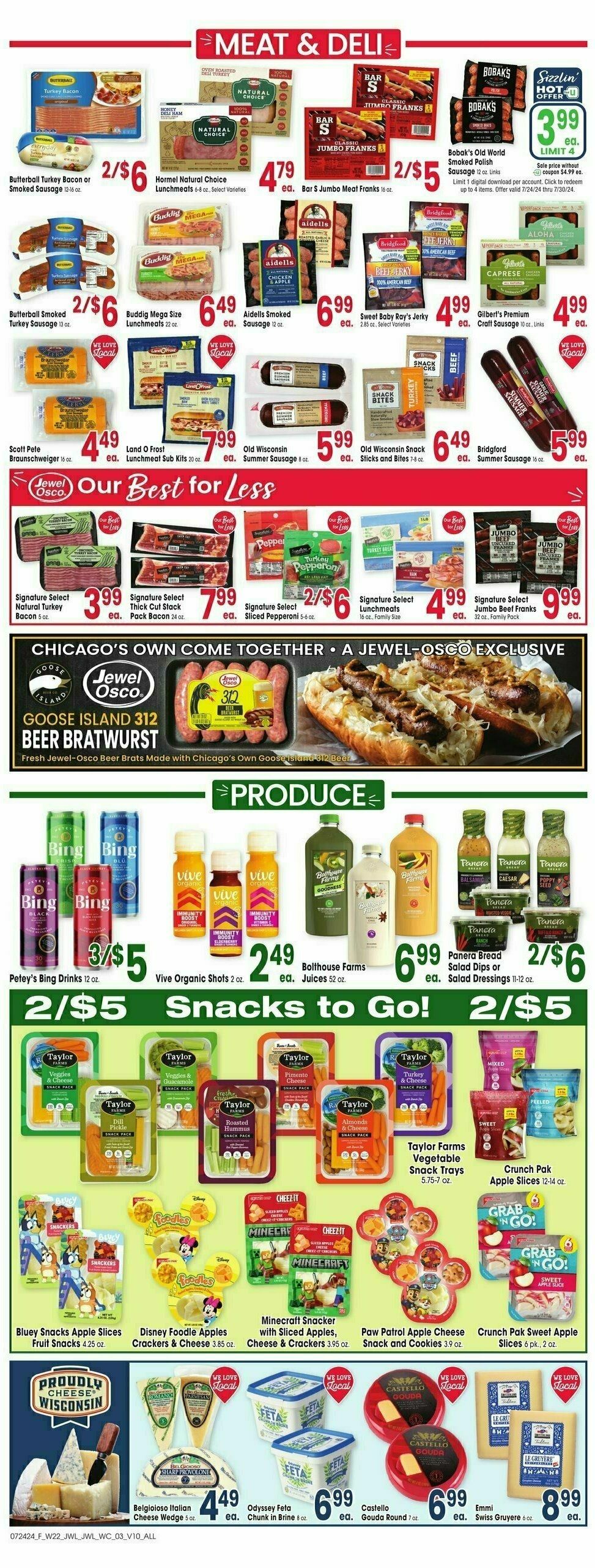 Jewel Osco Weekly Ad from July 24