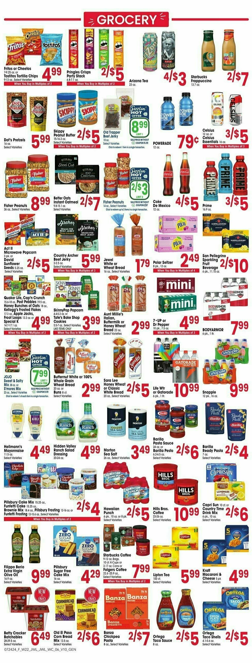 Jewel Osco Weekly Ad from July 24