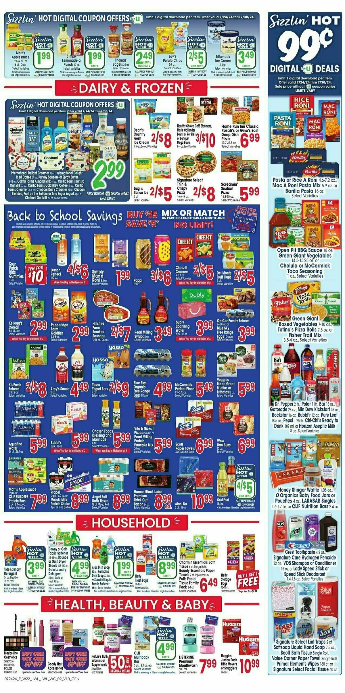 Jewel Osco Weekly Ad from July 24