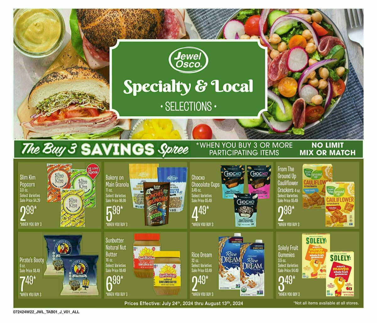 Jewel Osco Organics Guide Weekly Ad from July 24