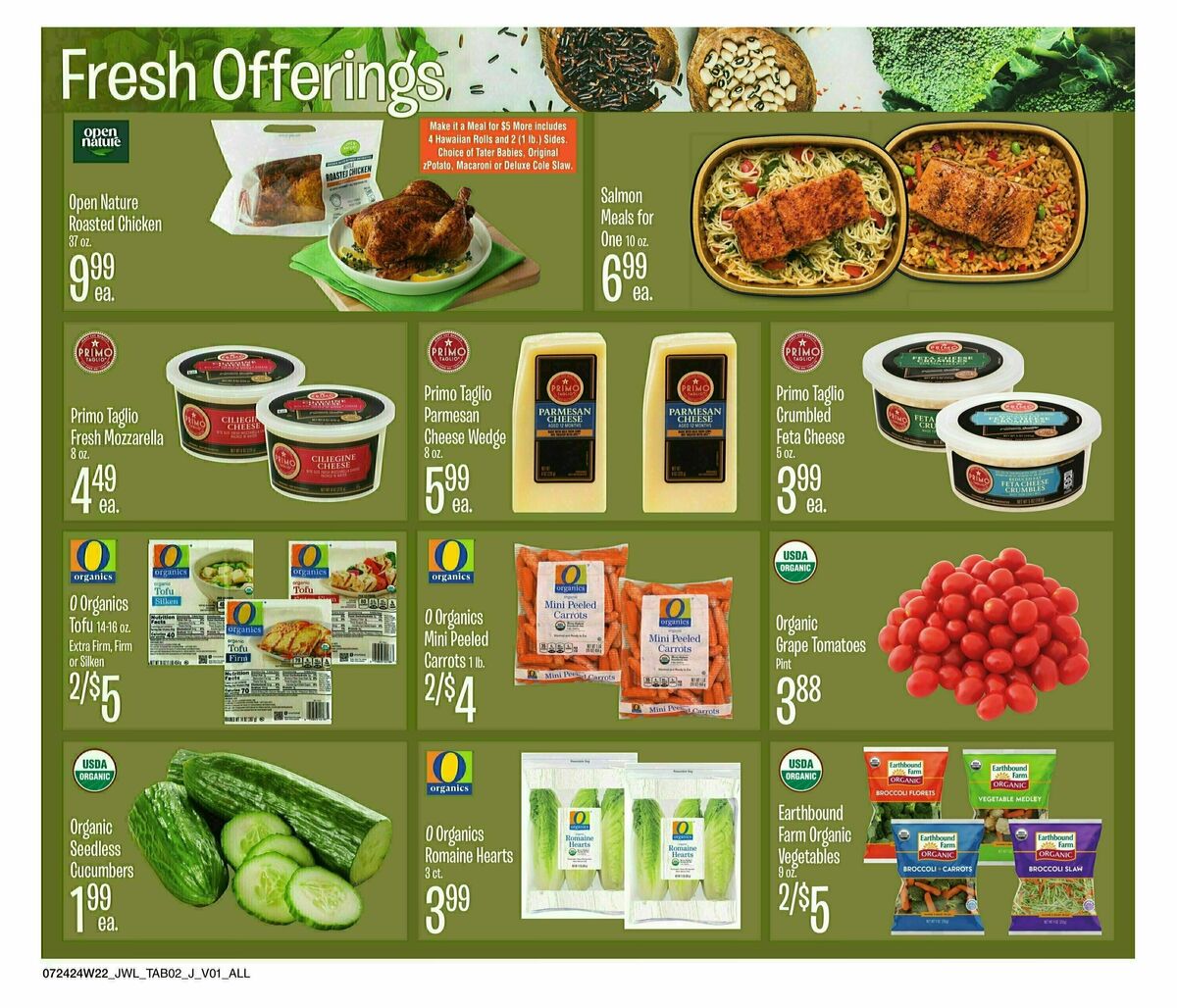 Jewel Osco Organics Guide Weekly Ad from July 24