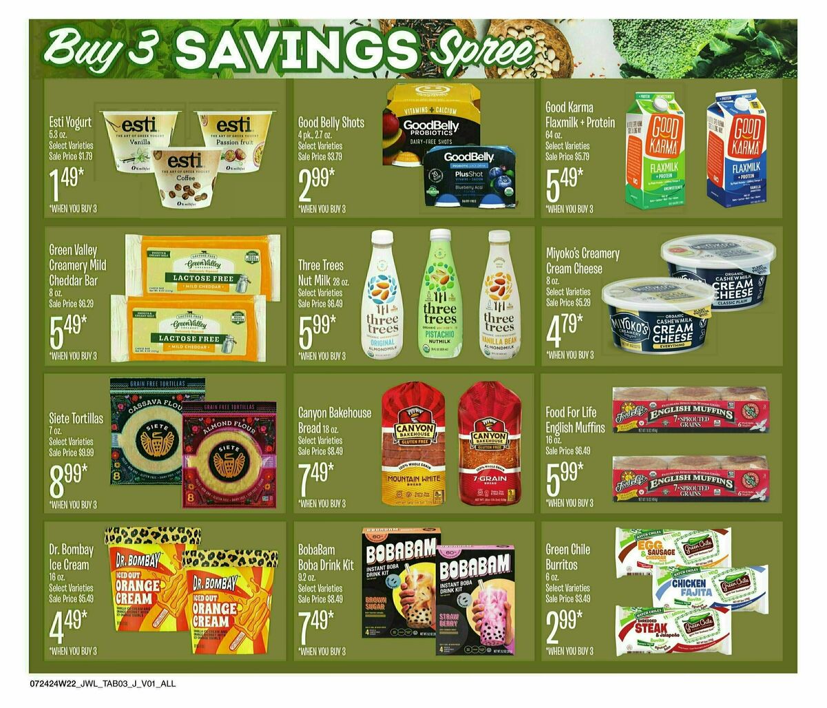 Jewel Osco Organics Guide Weekly Ad from July 24