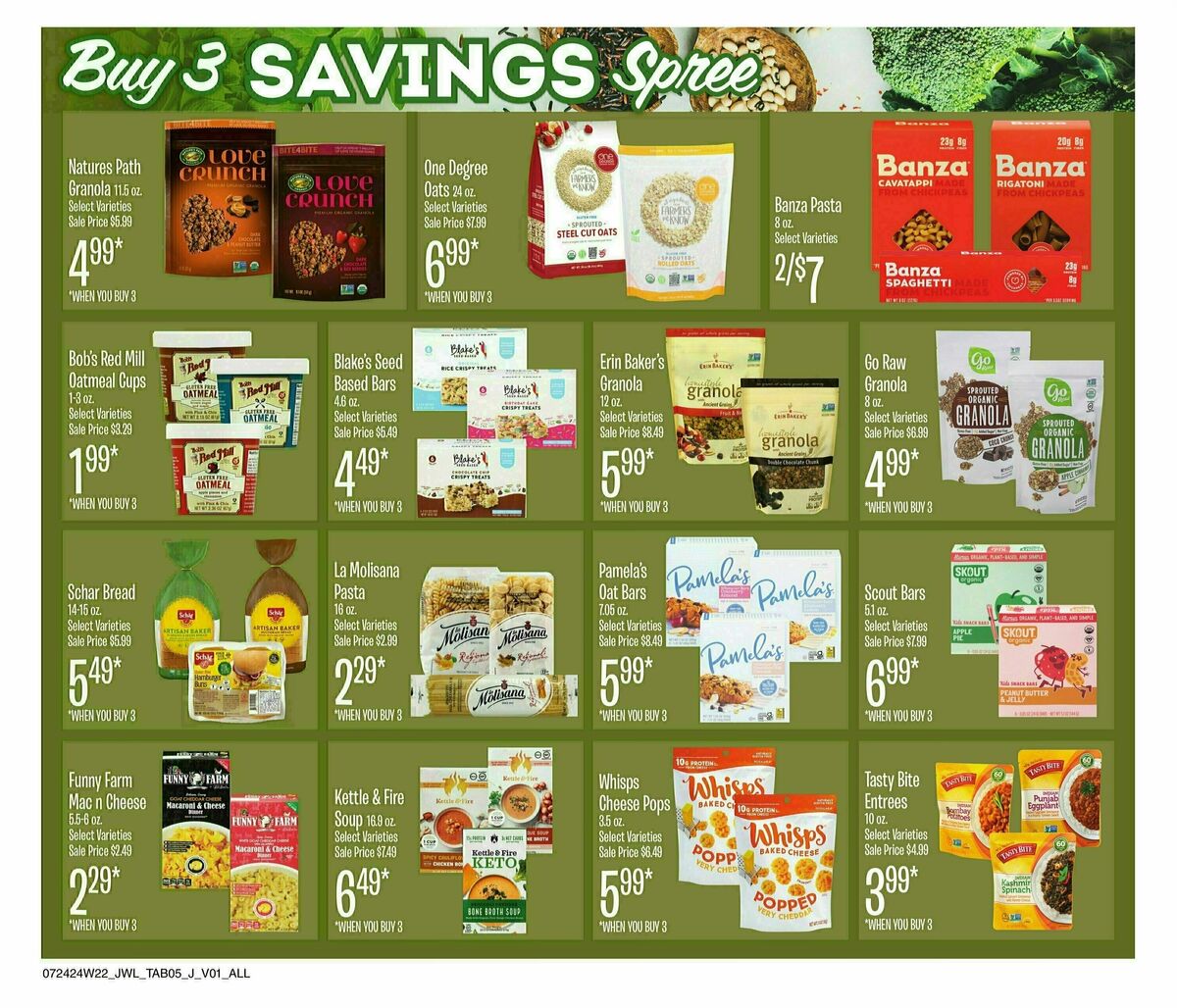 Jewel Osco Organics Guide Weekly Ad from July 24