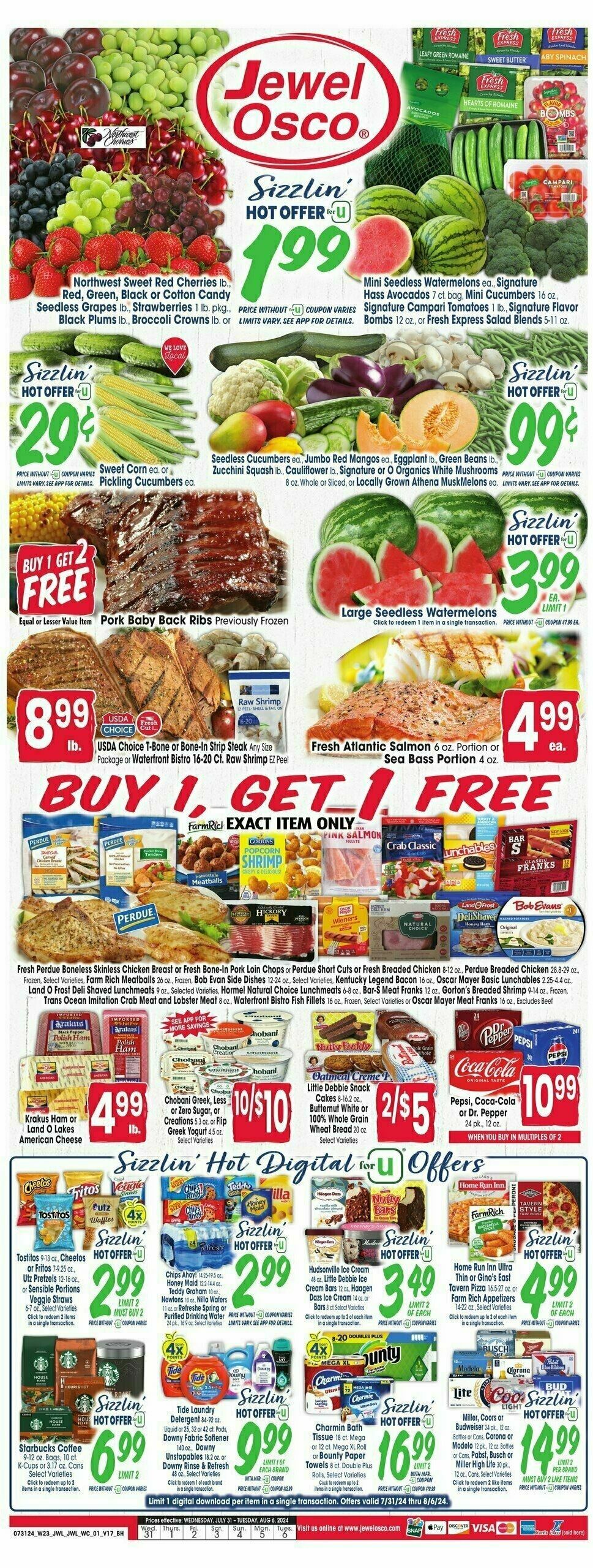 Jewel Osco Weekly Ad from July 31